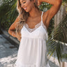 Island Obsession Lace Shift Tank In White Image - 1
