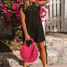 Balcony Views Eyelet Shift Dress in Black Image - 1