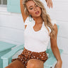 Cabo Cantina Ribbed Tank in White Image - 1
