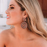 Southern Sweetheart Earrings In Peach Image - 1