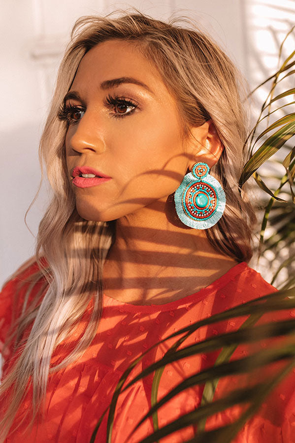 You're A Vision Earrings In Turquoise Image - 1