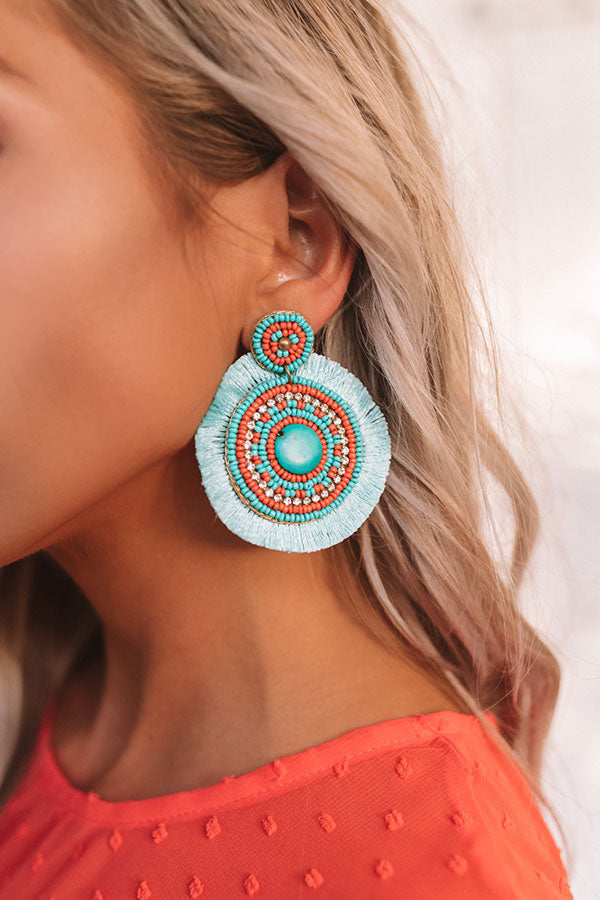 You're A Vision Earrings In Turquoise Image - 3