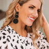 Sassy In Seaside Beaded Earrings In Black Image - 1