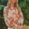 Bahama State Of Mind Floral Top in Coral Image - 1