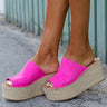 The Cameron Espadrille In Hot Pink Image - 1