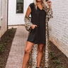 Break Away T-Shirt Dress in Black Image - 1