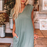 Break Away T-Shirt Dress in Pear Image - 1
