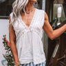 Craving The Coast Crochet Babydoll Top In White Image - 1
