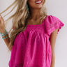 Cabanas In Cabo Crochet Top In Hot Pink Image - 1