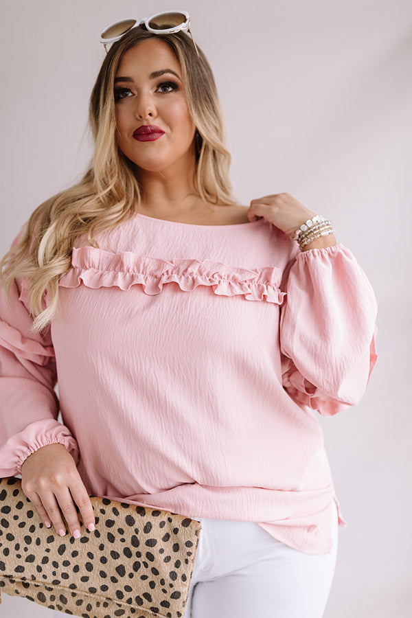 Now Or Never Shift Top In Pink Curves Image - 3