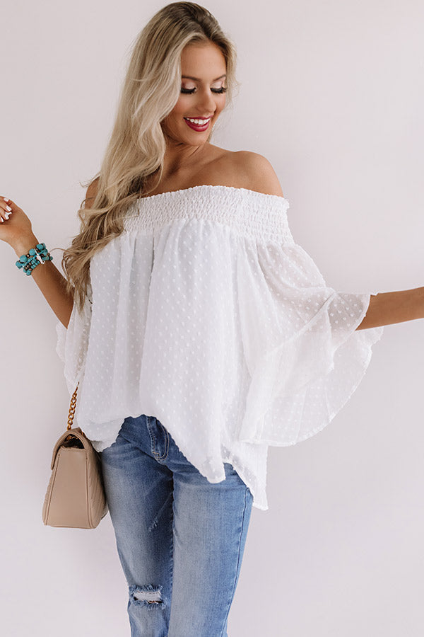 Paris Premiere Off Shoulder Shift Top