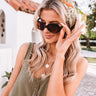 Sippin' At Sunset Tortoiseshell Sunnies In Brown Image - 1