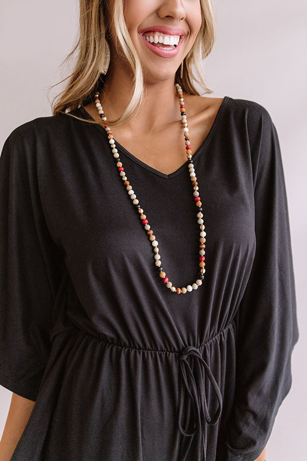 Jetting to Bali Beaded Necklace in Multi