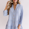 Limos And Lattes Shift Top In Airy Blue Image - 1