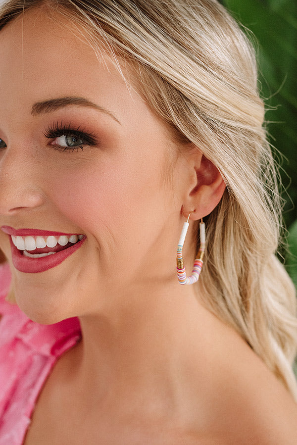 Love Island Earrings In Pink