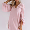 Date Night Out Shift Dress In Blush Image - 1