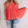 My Sweet Side Shift Top In Coral Curves Image - 1