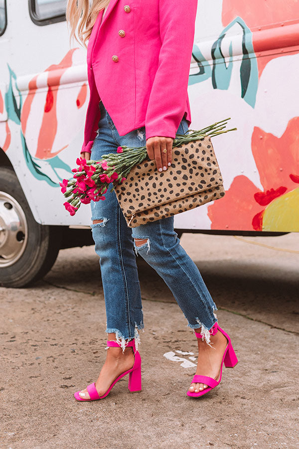 The Ariella Heel in Hot Pink Image - 2