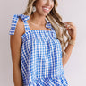 Frozen Margs Checkered Tank In Blue Image - 1
