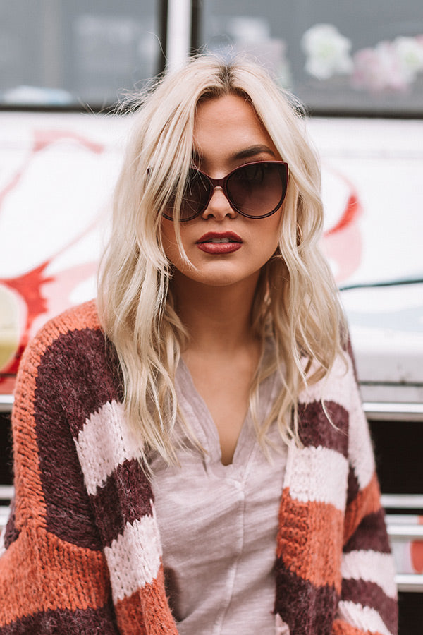 Anywhere On The Map Sunnies In Royal Plum
