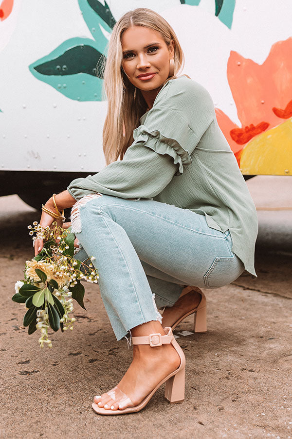 The Ariella Heel in Natural
