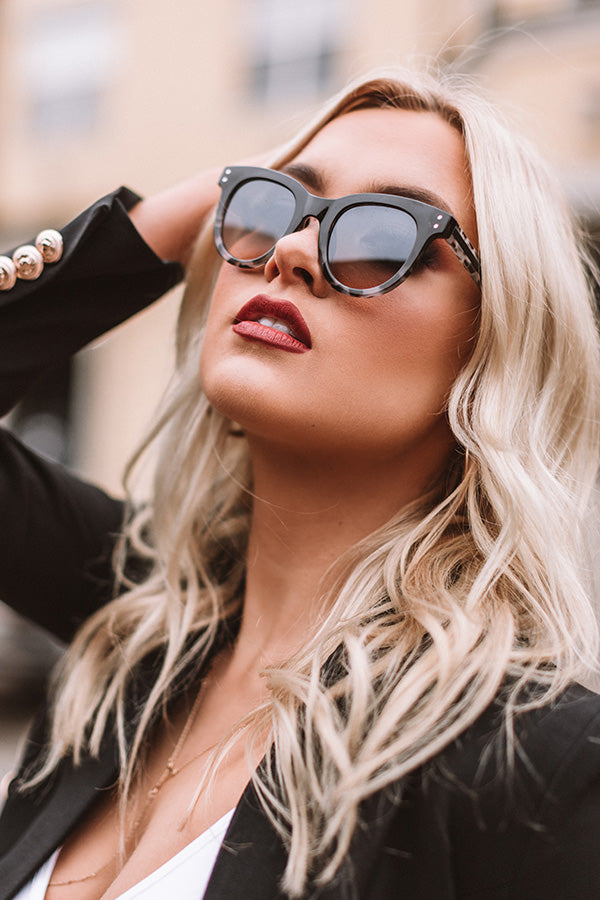 Pool Party In Panama Tortoiseshell Ombre Sunnies In Stone