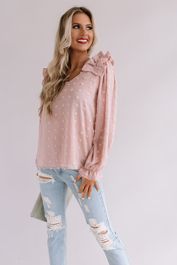 Romantic In Rome Shift Top In Light Blush Image - 1