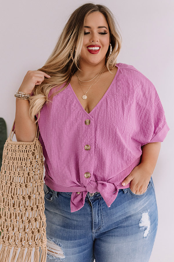 Toast In Tahiti Shift Top In Violet  Curves Image - 1