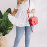 Kisses In Capri Babydoll Top In White  Curves Image - 1