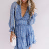 Champagne In The Garden Ruffle Dress in Airy Blue Image - 1