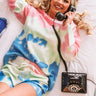 Happiness Forever Tie Dye Shift Sweater Image - 1