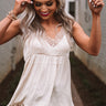Island Obsession Lace Shift Tank In Champagne Image - 1