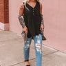 Breezy Nights Shift Tank In Black Image - 1