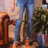 The Birdie Midrise Frayed Skinny Image - 1