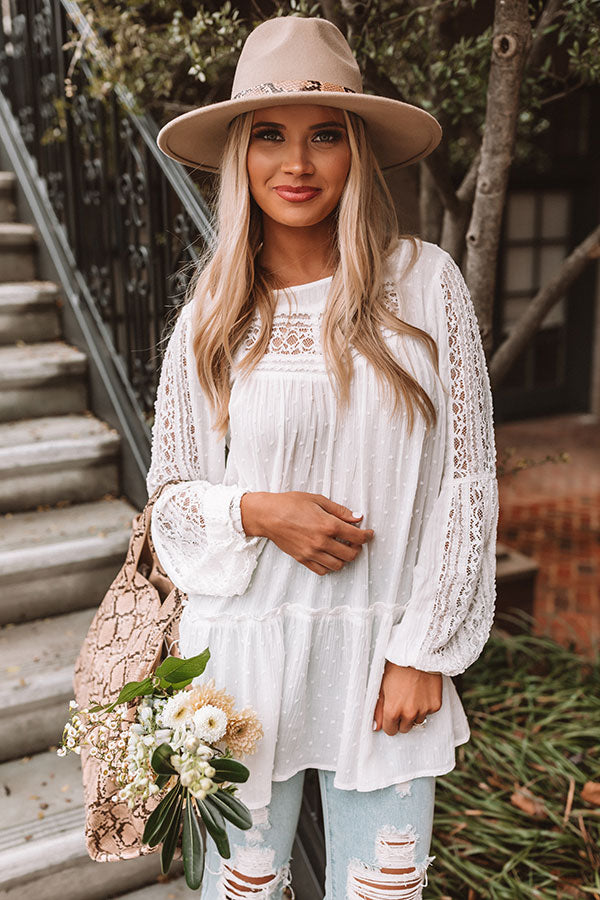 French Fling Lace Tunic Top Image - 1