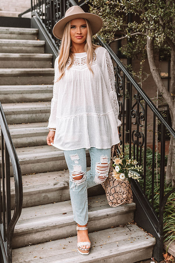 French Fling Lace Tunic Top Image - 4