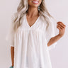 The Lucky One Babydoll Top in White Image - 1