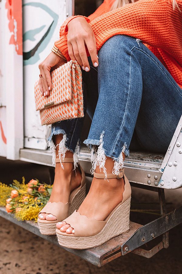 The Alaya Wedge In Tan
