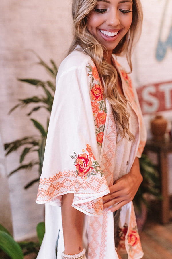 Jetset To The Bahamas Embroidered Overlay