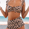 Love Island Leopard High Waist Bikini Bottom Image - 1