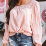 Love Island Shift Top In Peach Image - 1