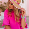 Tour De Chic Gingham Hat In Pink Image - 1