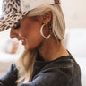 Cabo Daydream Tortoiseshell Hoop Earrings In Birch Image - 1