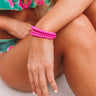 Pure Perfection Semi Precious Bracelet Set In Hot Pink Image - 1