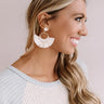 Margs In The Maldives Fan Earrings In Ivory Image - 1