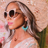 Excited For Paradise Earrings In Turquoise Image - 1
