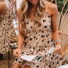 Hamptons Hideout Leopard Shift Dress In Iced Latte Image - 1