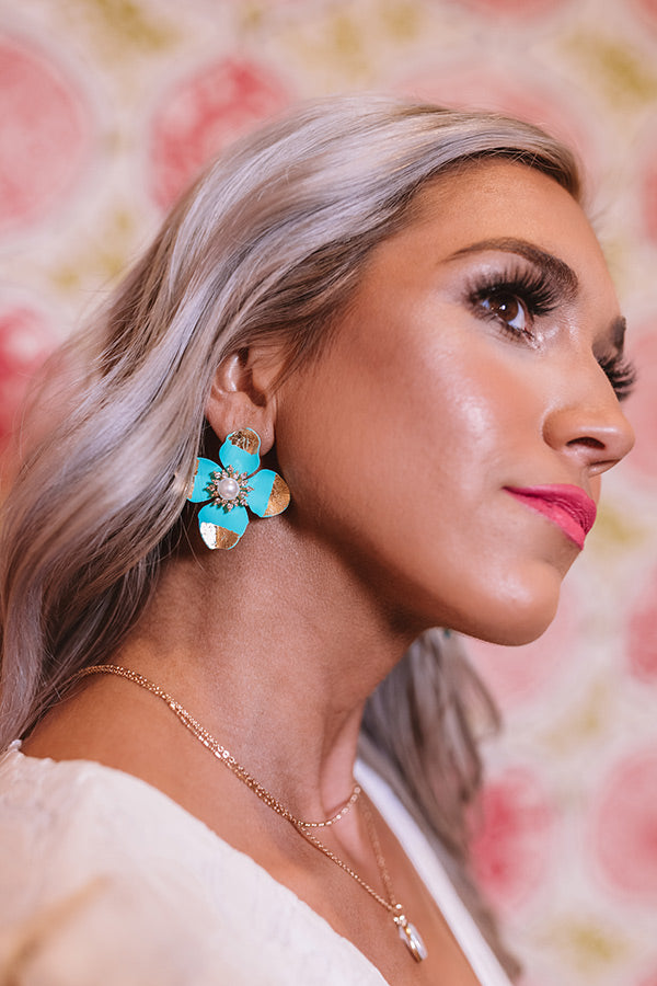 Suite By The Sea Earrings In Ocean Wave
