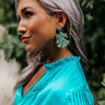 Chic And Charming Beaded Earrings In Turquoise Image - 1