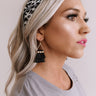 Paradise Pretty Tassel Earrings In Black Image - 1
